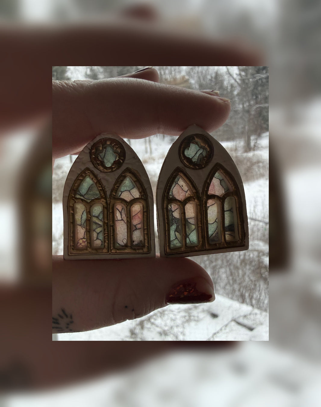 image Small Garden Window - Antique Magnolia